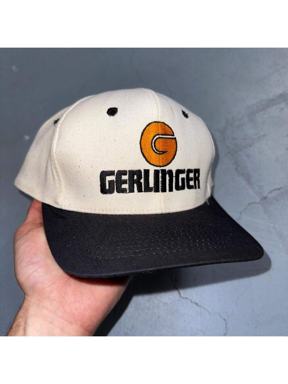 Gerlinger Oregon VTG Hat Cap Snapback Construction PDX Toys Builds White Black